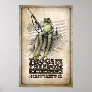 Pôster Os sapos para a liberdade Triplo-hopped IPA