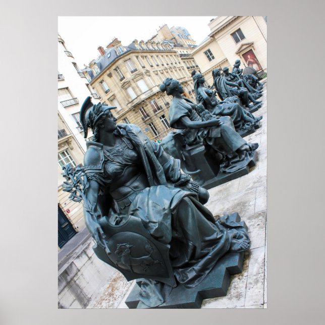 Poster Os seis continentes em Musee d'Orsay (Frente)
