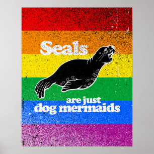 PÔSTER OS SELOS SÃO APENAS SEREIAS DO CÃO