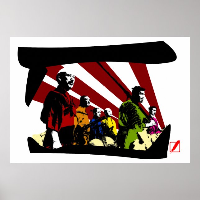 Pôster Os Sete (Frente)