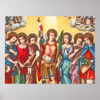 Os Sete Arcanjos (CP 001; Cromolitógrafo)