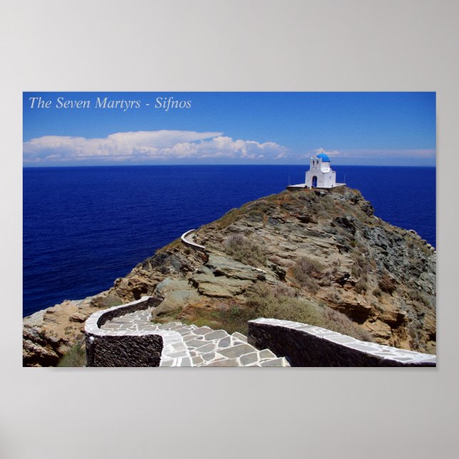 Poster Os Sete Mártires - Sifnos (Frente)