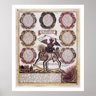 Poster Os Sete Pecados Mortais (gravura)