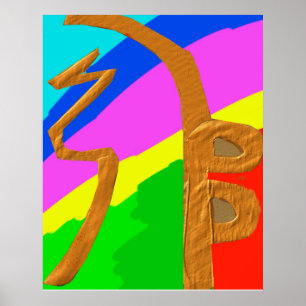 Pôster Os símbolos curas do mestre de REIKI Karuna