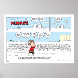 Poster Os Snowmen Bem-Vindo Linus