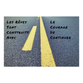 Pôster “Os Sonhos” Cartaz Mural Citação Positiva