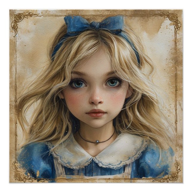 Pôster Os Sonhos Fantasiosos de Alice: Fantasia do País d (Frente)