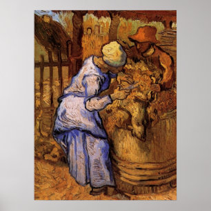 Poster Os Tosquiadores de Ovelhas (após Millet) por Vince