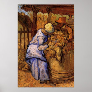 Poster Os Tosquiadores de Ovelhas (após Millet) por Vince