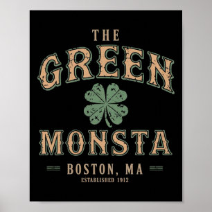 Poster Os Trajes do Monstro Verde Dia de São Patrício Bos
