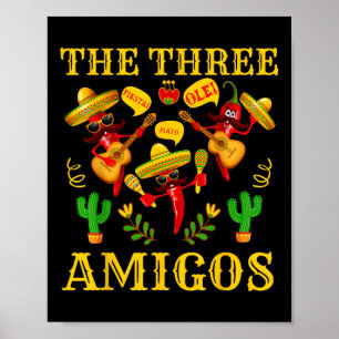 Poster Os Três Amigos - Engraçados Cinco De Mayo