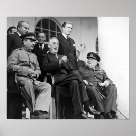 Poster Os Três Grandes - WW2 - Conferência de Teerão em 1