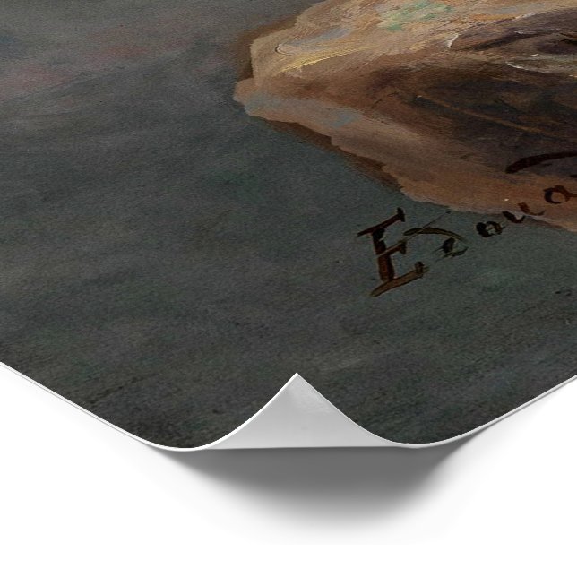 Poster Os Três Graves de Edouard Bisson (Borda)