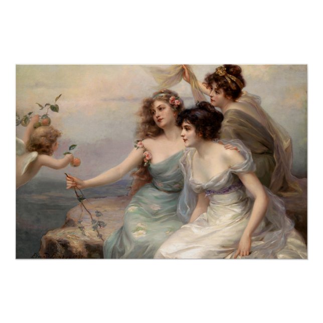 Pôster Os Três Graves de Edouard Bisson (Frente)