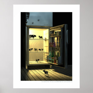 Pôster Os vaches de Les refrigeram - as vacas legal