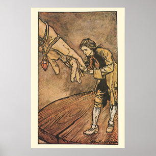 Pôster Os viagens de Gulliver do vintage por Arthur