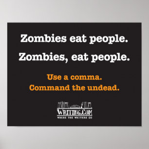 Poster Os zombis, comem povos