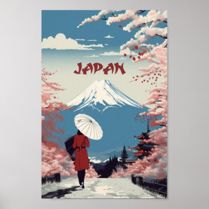 Poster Osaka Japan Vintage Familiar Viagem