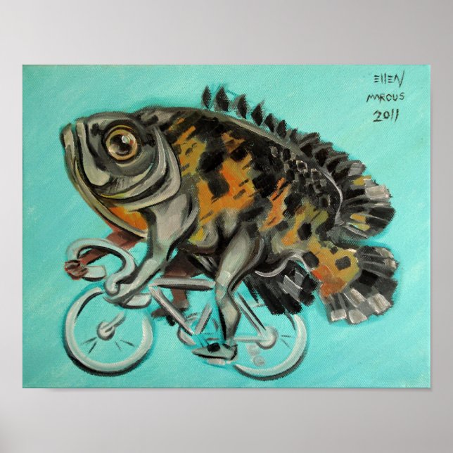 Pôster Oscar Em Uma Bicicleta (Frente)