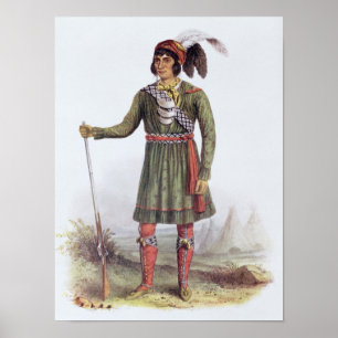 Poster Osceola ou "Sol Ascensão", um Líder Seminole