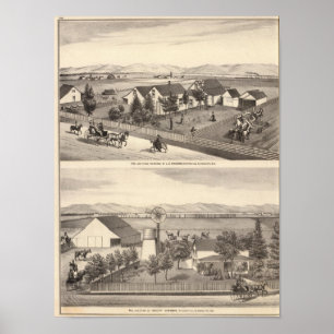 Poster Osgood, Cameron residences, farms