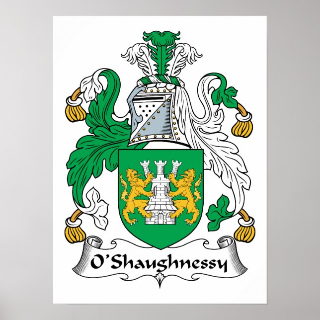 Pôster O'Shaughnessy Family Crest (Frente)