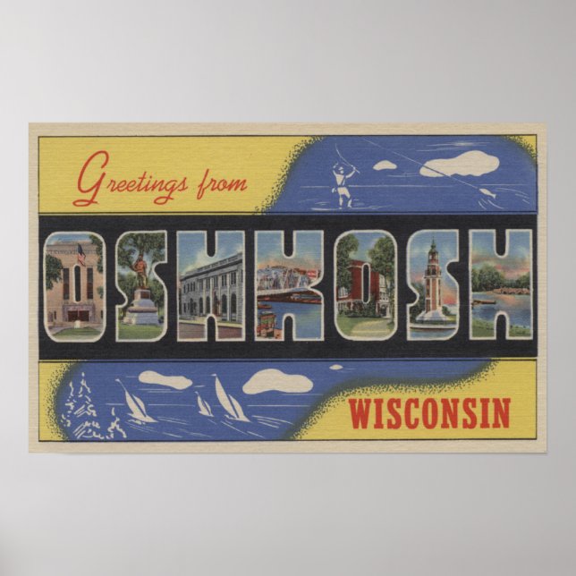 Poster Oshkosh, Wisconsin - Grandes Cenas de Letra (Frente)