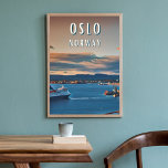 Poster Oslo, la ville de la Culture escandinave<br><div class="desc">Oslo est la capitale de la Norvège. O appelée de La ville Christiania de 1624 à 1924, selon l'ancienne graphie latine héritée du danois, ou comunément Kristiania en dano-norvégien. Le 1er janvier 1925, elle a officiellement repris le nom d'un modeste faubourg, site histórico de la première ville, fondée au fond...</div>