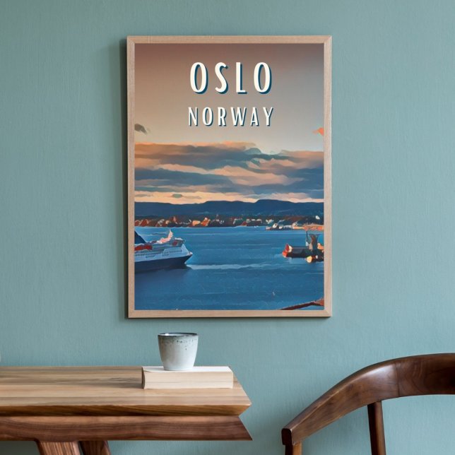 Poster Oslo, la ville de la Culture escandinave (Oslo : Élégance nordique et paysages envoûtants.)