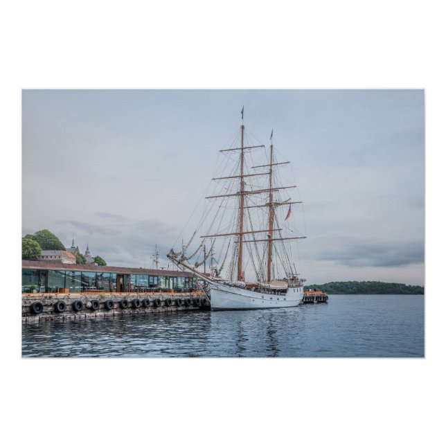 Pôster Oslo Noruega (Frente)