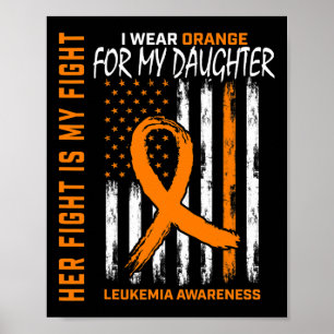 Poster Óspera Filha Leucemia Cancer Consciência Americana