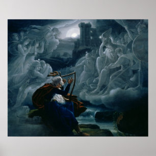 Poster Ossian conjura acima os espírito