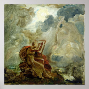 Poster Ossian conjura acima os espírito