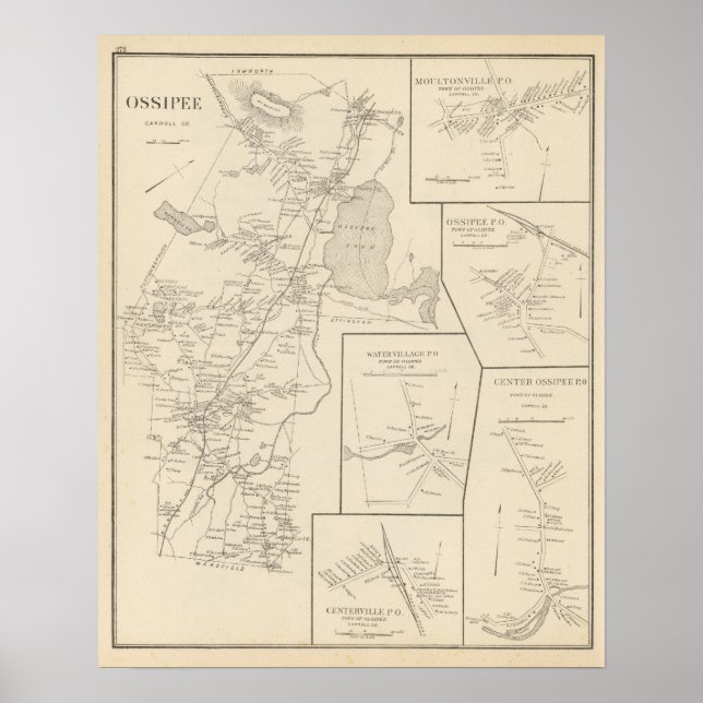 Pôster Ossipee, Carroll Co (Frente)