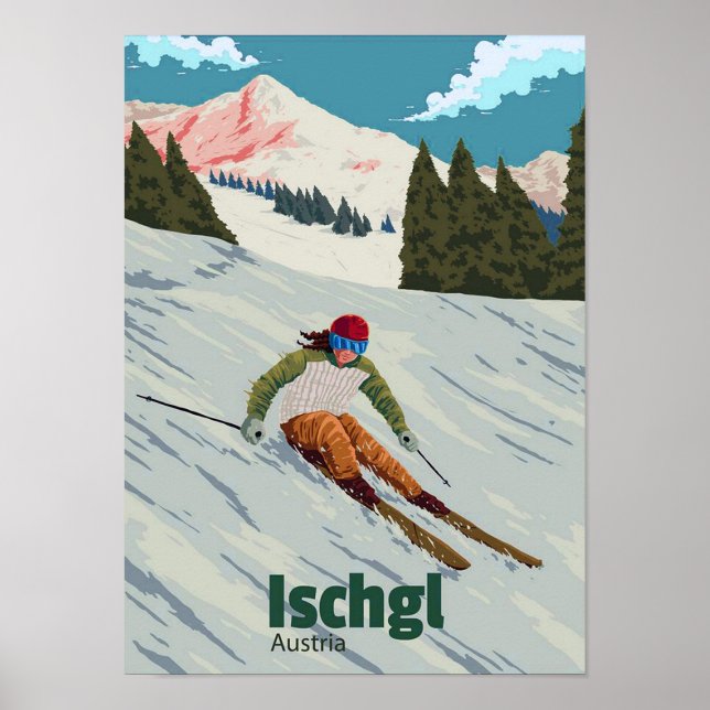 Poster " Österreich: 2000er/heute Tirol - ISCHGL Reise  (Frente)
