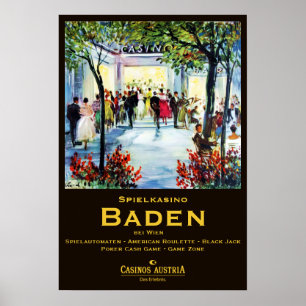 Poster "Österreich: 2021/heute Wien - Casino Baden