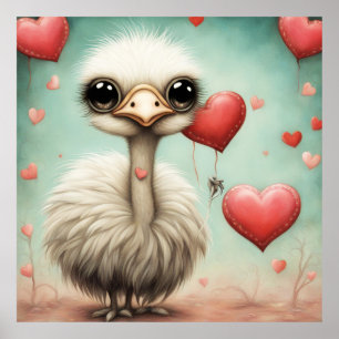 Poster Ostrich Love 3