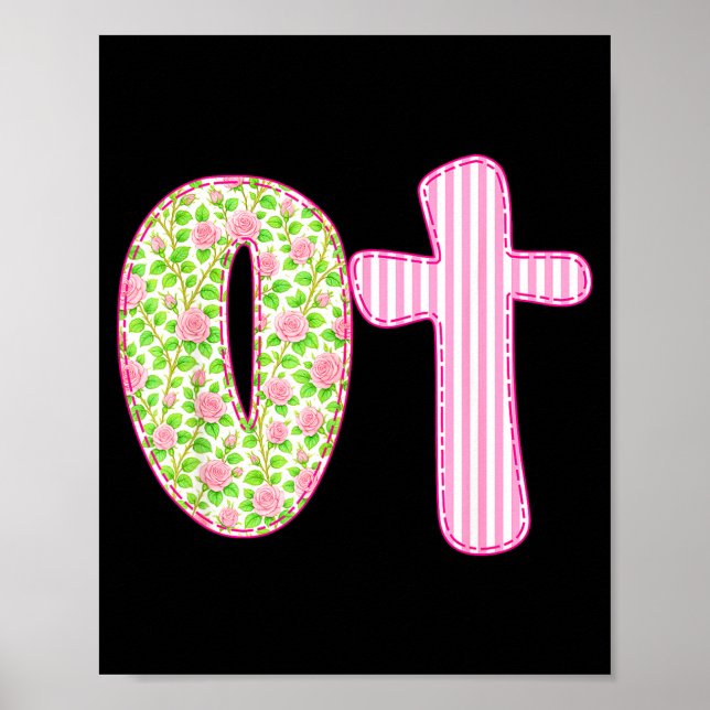 Poster Ot Preppy Occupational Therapy, Boho Cota Girly Co (Frente)
