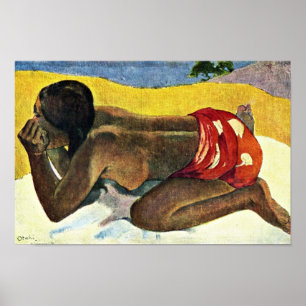 Poster Otahi Allein por Gauguin Paul (a melhor qualidade)