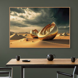 Poster Otherworld Relics – Surreal Desert Sculpture