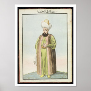 Pôster Othman (Osman) I (1259-1326), founder of the Ottom