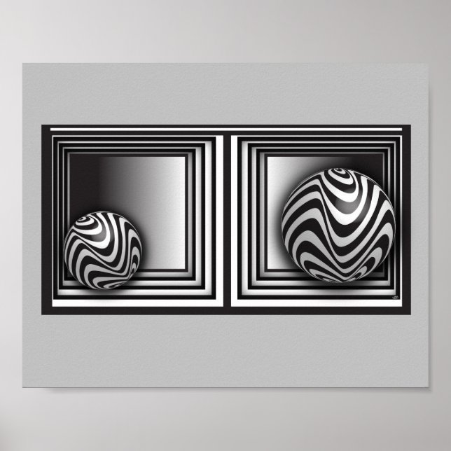 Poster Ótica através de Formas (Frente)