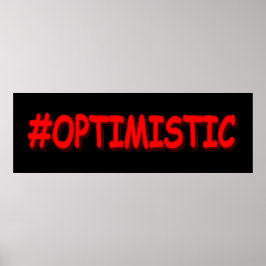 Poster "#OTIMISTA" Design. Compre agora