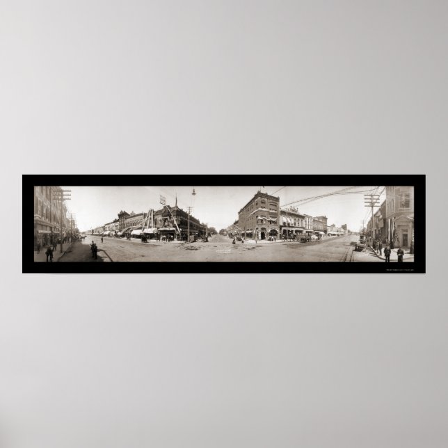 Pôster Ottawa, KS Foto 1909 (Frente)