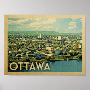 Poster Ottawa Viagens vintage