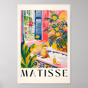 Poster Otter In Bathtub Art Impressão, Henri Matisse Wall