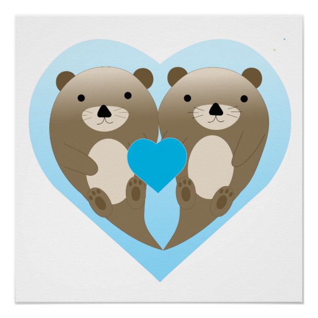 Pôster Otter Love (Frente)