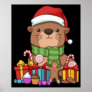 Poster Otter Natal Gift Kids Sea Otter