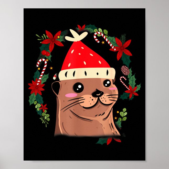 Poster Otter Ugly Christmas Christmas Winter  (Frente)