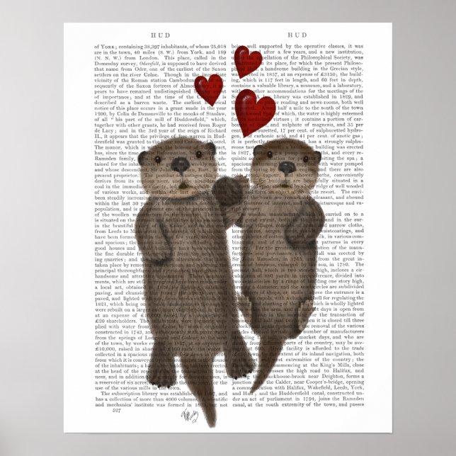 Poster Otters Segurando Mãos (Frente)